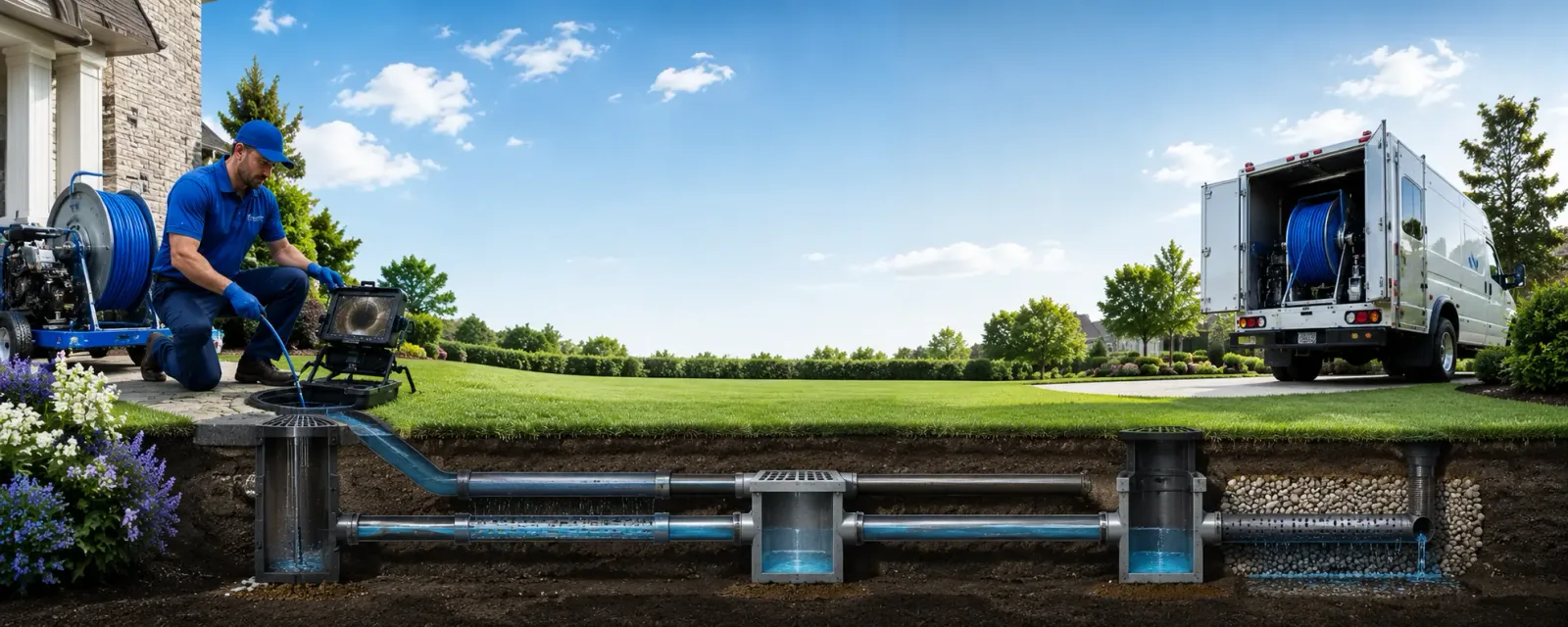 Outdoor drain cleaning information for Parksley, VA